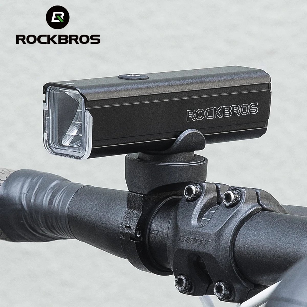 Rockbros Fietskoplamp 1000 Lumen - UBSC Oplaadbaar - 4800mAh Accu - IPX6 Waterbestendig