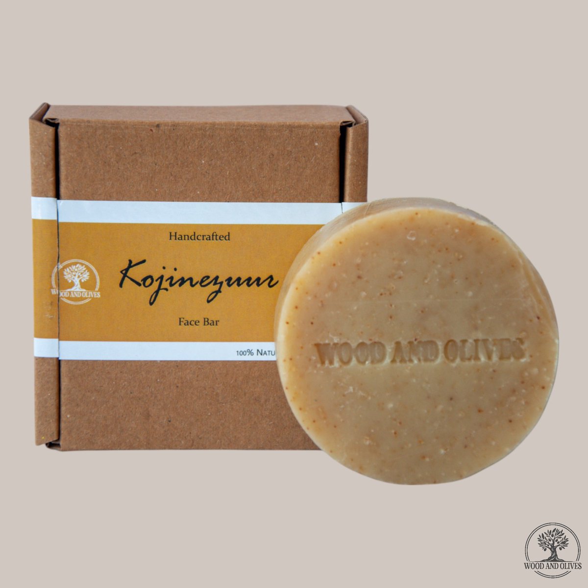Wood and Olives - Kojinezuur Face Bar - 100 g