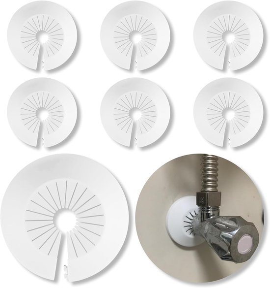 6 Stuks Aanlegthermometer – Clip-on Voor Buizen – 0-120°C – 63 Mm Wijzerplaat – Roestvrij Staal 304 – Voor Verwarmingsbuizen, Waterleidingen En Airco’s