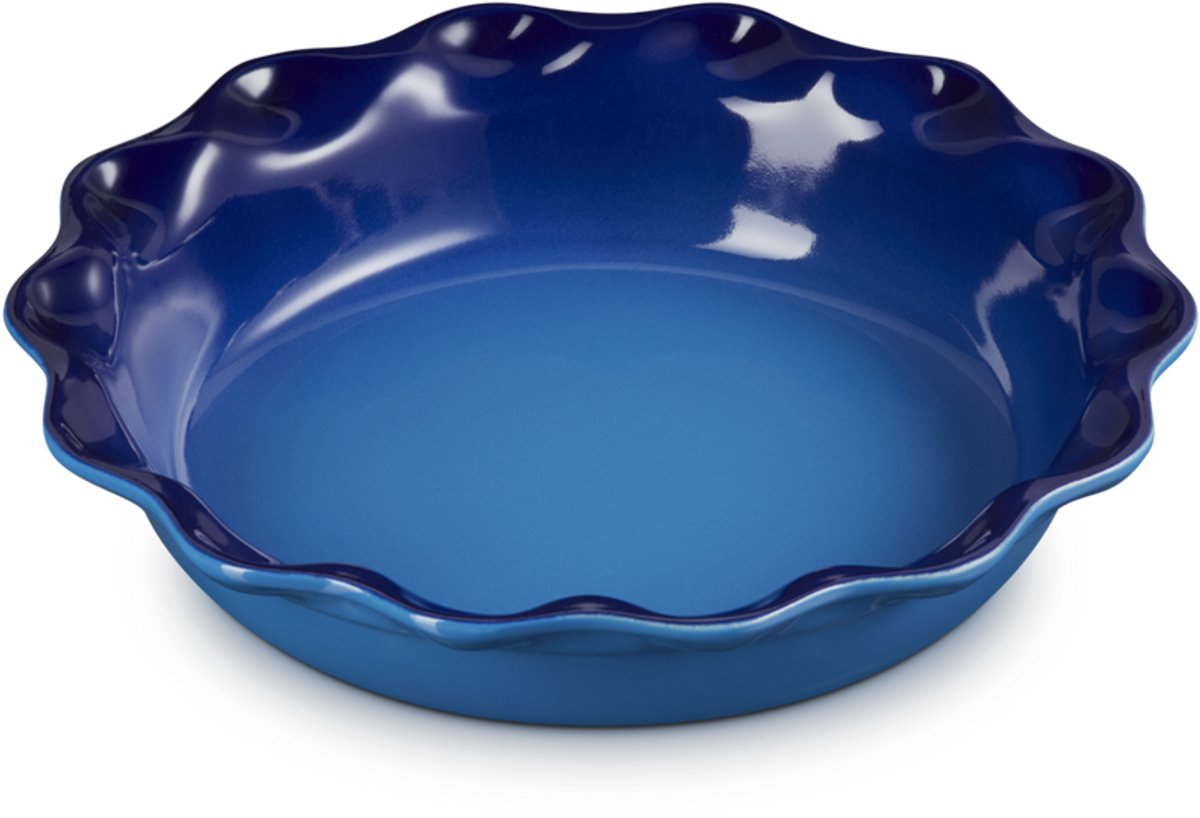 Le Creuset - Taartvorm 23 Cm 1,2 Liter - Rond Hoog - in Aardewerk - Azure