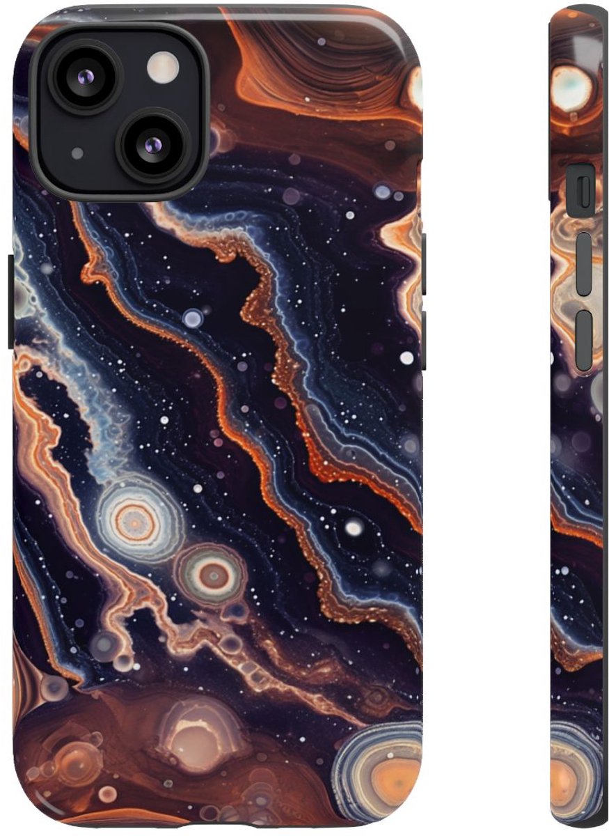 Abstracte Ruimte-Agatenstructuur – Telefoonhoesje Geschikt voor iPhone 13