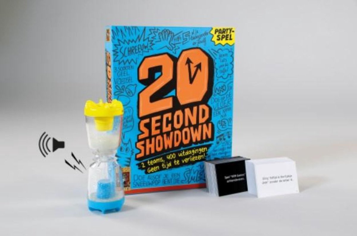 999 Games - 20 Second Showdown - Partyspel - 2 teams, 400 uitdagingen - Actiespel - Gezelschapsspel - Nederlandstalig - Klein cadeautje — afbeelding 9