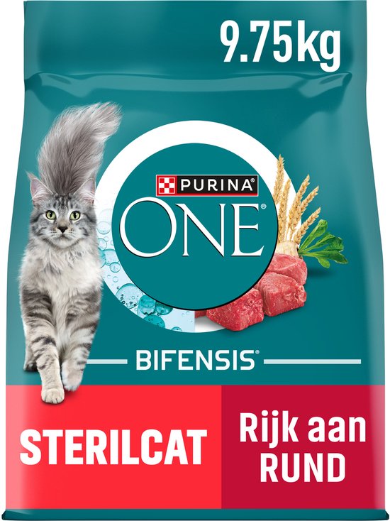 Purina® ONE® Sterilcat - Kattenvoer Droogvoer - Rund & Tarwe - 9.75 kg