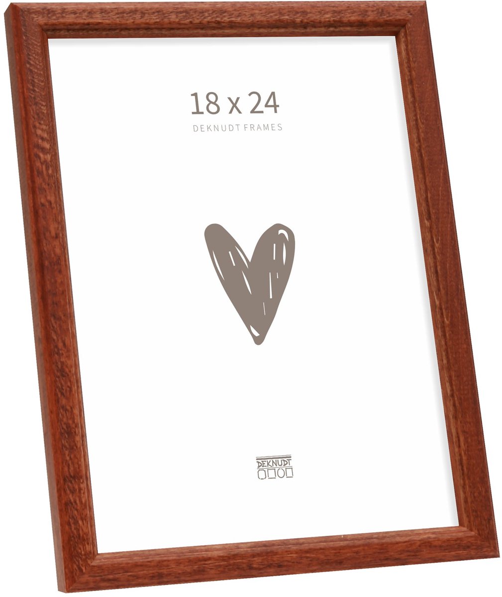 Deknudt Frames fotolijst S236H3 - bruin - hout - foto: 18x24 cm donkerbruin