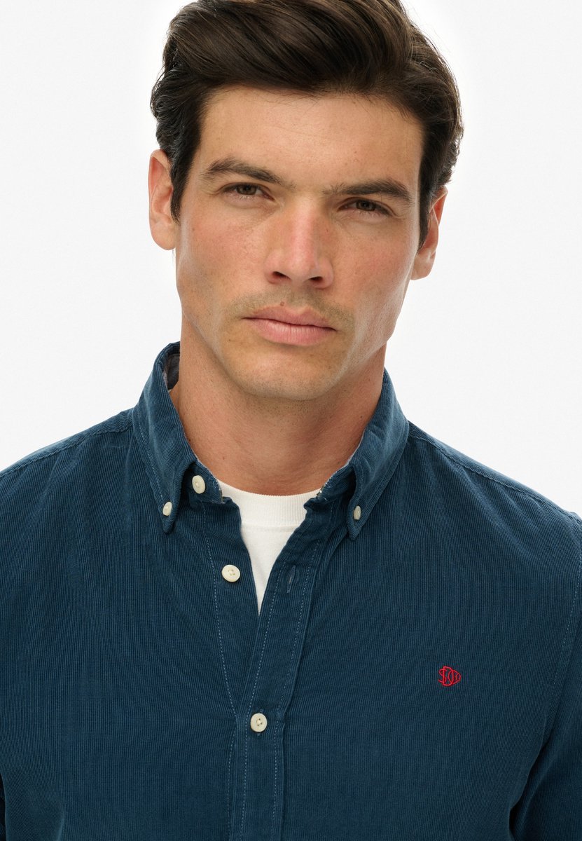casual overhemd Superdry donkerblauw botton down