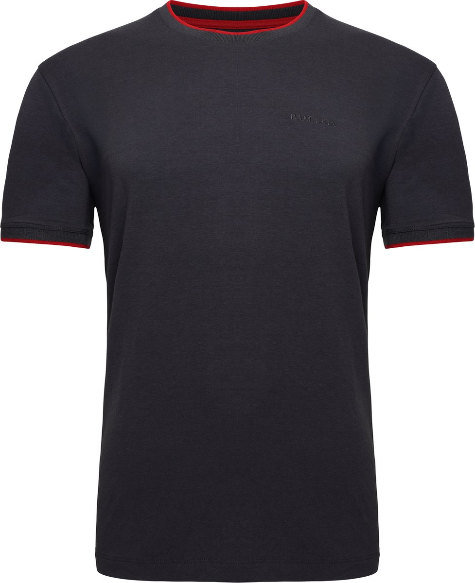 Bamboe T-shirt Slim fit Donker Grijs BAMLUGA XL