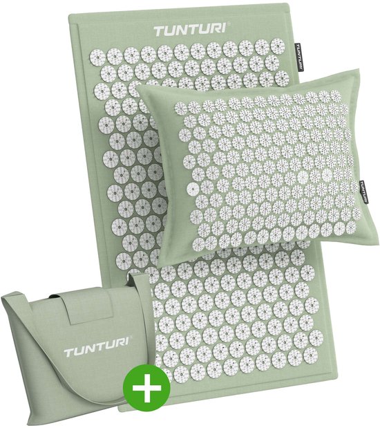 Tunturi Eco Spijkermat met Kussen in mint