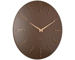Karlsson Wandklok Esmerado Large - Bruin - 60x60x60cm - Wandklok Modern
