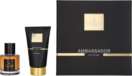 Gisada Ambassador Men SET Eau de Parfum Spray 50ml 100ml Shower