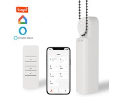 Yemtech® Rolgordijnmotor Wifi – Slimme elektrische Rolgordijn motor – Gordijn Motor - Rolgordijnmotor - Compatibel met Tuya, Alexa & Google Home – Eenvoudig te installeren – Universeel voor 2/4/6 mm ketting