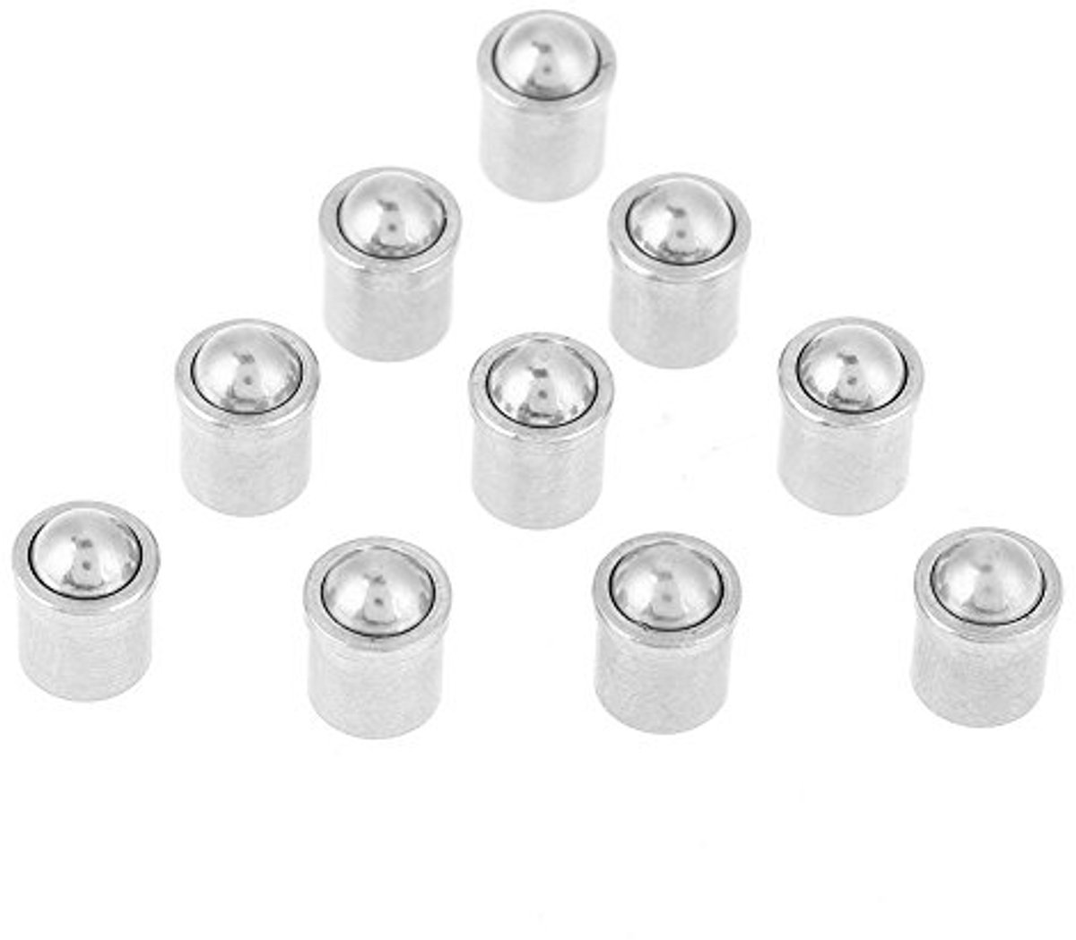 10x 304 Springpistons - 7 Mm x 6 Mm - Roestvrij Staal, Verstelbare Ball Spring Plunger