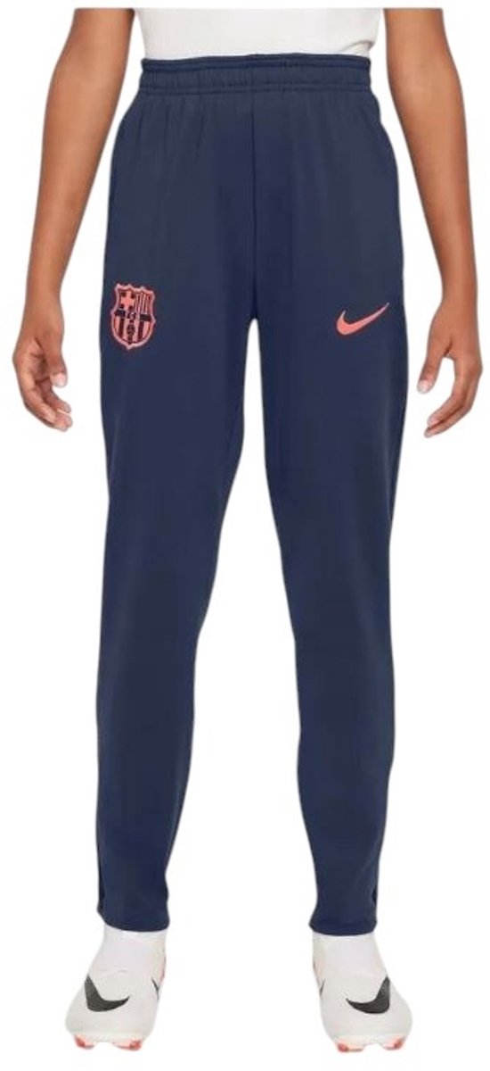 Nike FC Barcelona Strike Trainingsbroek KPZ 3R - MIDNIGHT NAVY/BRIGHT MANGO/BRI - Maat XL (158/170cm) - Kids
