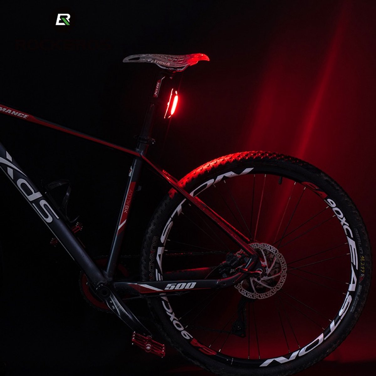 Rockbros A54BK LED Achterlicht - Oplaadbaar, IPX5, Remdetectie thumbnail 3