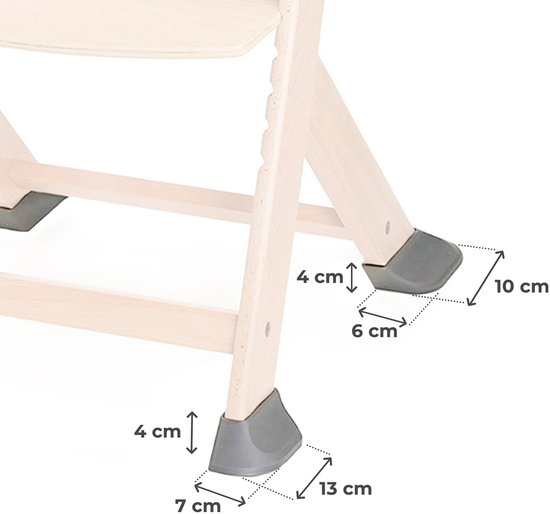 Kinderkraft Adapteren ENOCK - complete set adapters om Calmee wieg veilig op de ENOCK kinderstoel te monteren - Grijs van Kinderkraft — afbeelding 2