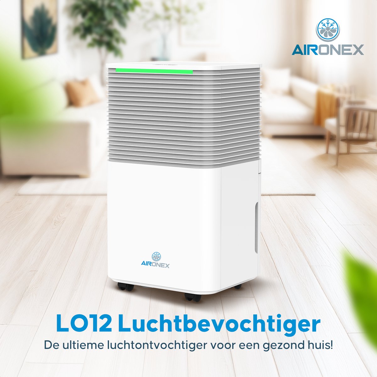 Aironex LO12 luchtontvochtiger 12 liter per dag met wasdroogfunctie thumbnail 6