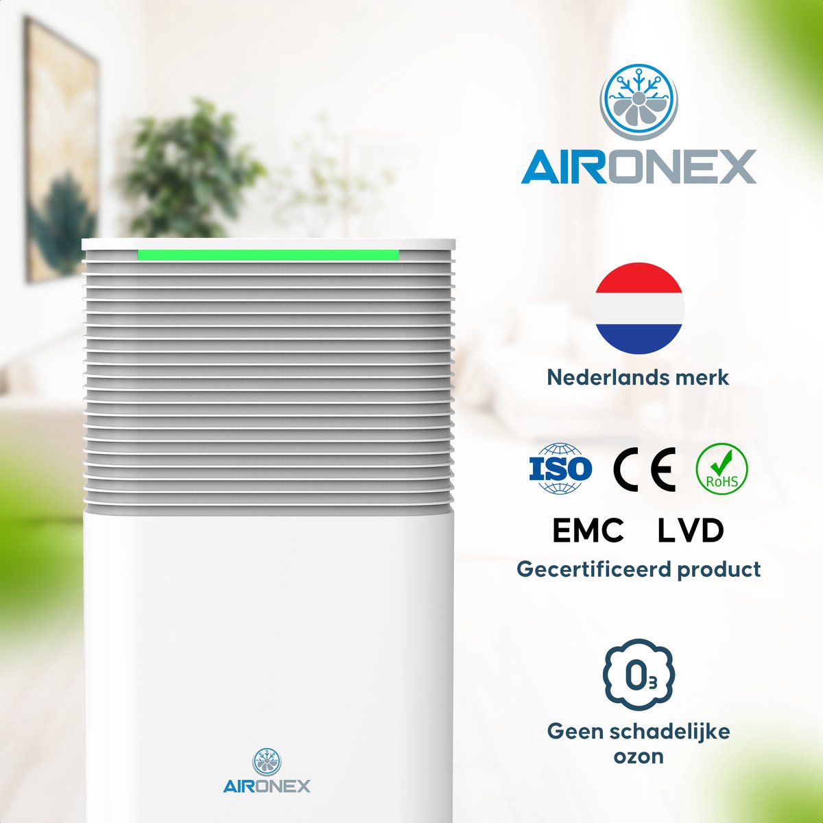 Aironex LO12 luchtontvochtiger 12 liter per dag met wasdroogfunctie thumbnail 5