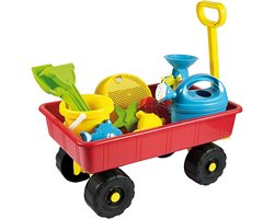 Androni Strandset In Bolderkar 47 Cm 11-delig Rood