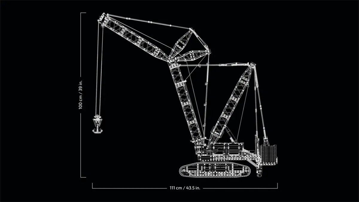 LEGO Technic Liebherr Rupsbandkraan LR 13000 Kraan met Afstandsbediening voor Volwassenen - 42146 — afbeelding 4