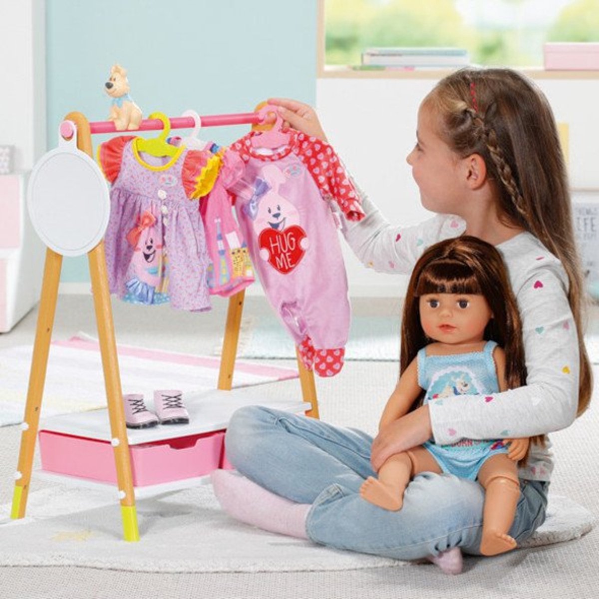BABY born - Kledingrek - Poppenkleertjes - Incl kledinghangers — afbeelding 2