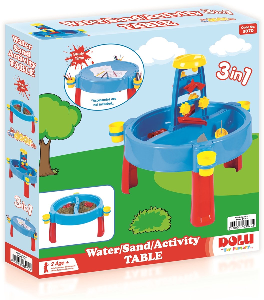 Dolu Zandtafel met Deksel - Zandtafel en Watertafel - Speelgoed - Binnen & Buiten — afbeelding 10