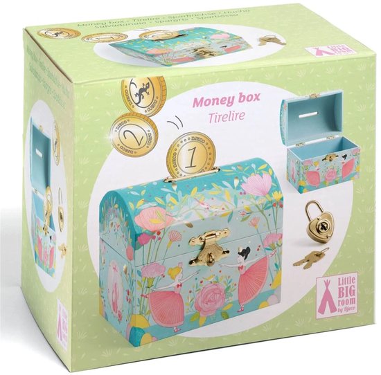 Tirelire Ballerine Djeco avec cadenas