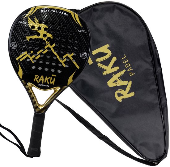 Raku® Eagle Pro Series – Padel Racket incl. tas & ballen