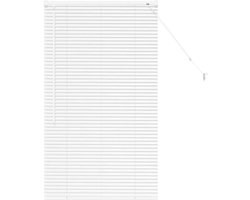 vidaXL - Venetiaanse - jaloezie - Wit - 130 - x - 75 - cm - 25 - mm - Aluminium