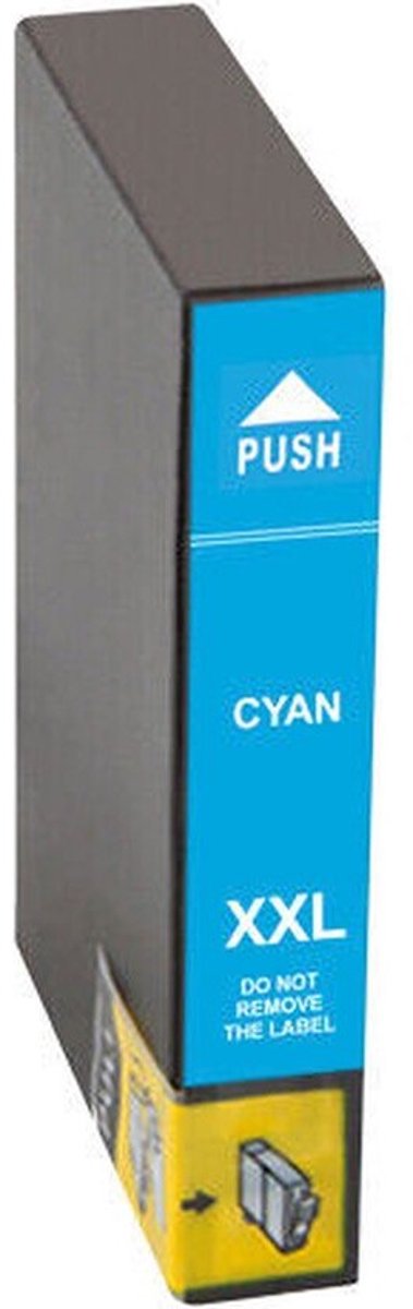 T2432 Cyaan - Huismerk inktcartridge compatible met Epson Expression Photo XP 55 / Epson Expression Photo 750 / Epson Expression Photo XP 760 / Epson Expression Photo XP 850 / Epson Expression Photo XP 860 / Epson Expression Photo XP 950