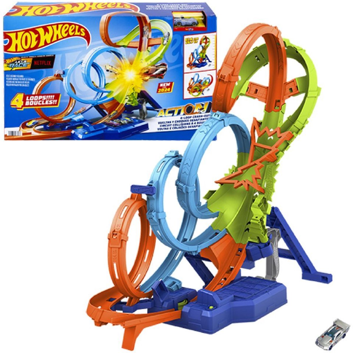 Hot Wheels Action Endless Loop Boosted Set