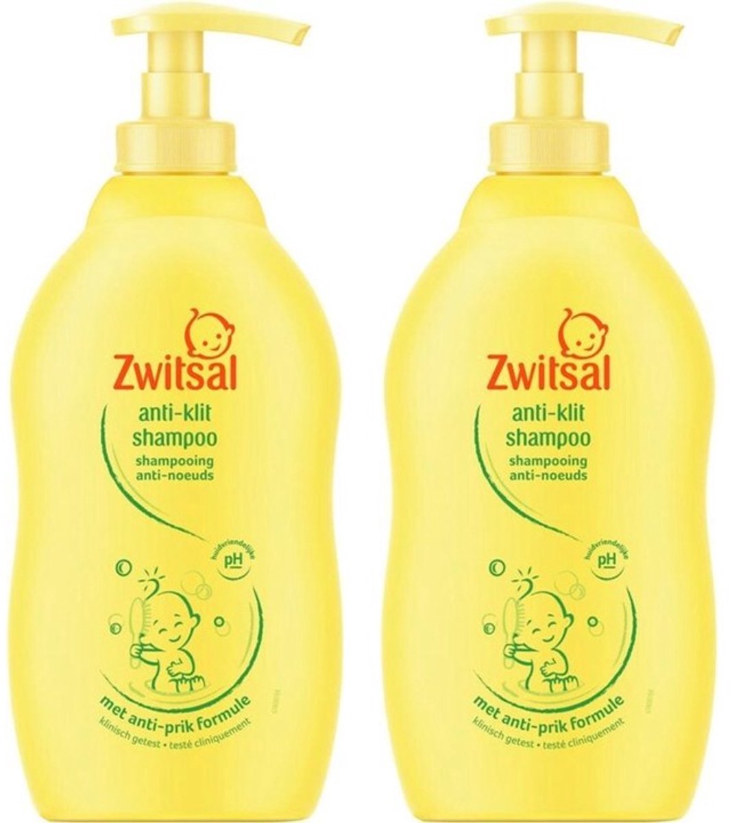 Zwitsal anti-klit shampoo Pomp - 2 x 400 ml