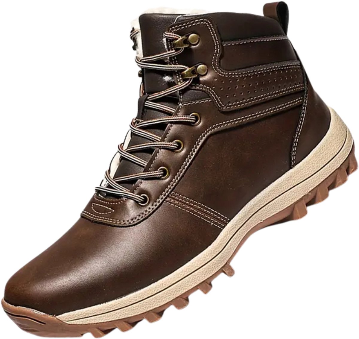 Nivard Snowboots Heren Sneeuwschoenen Snowboots Wintersport Ski Gadgets Donkerbruin