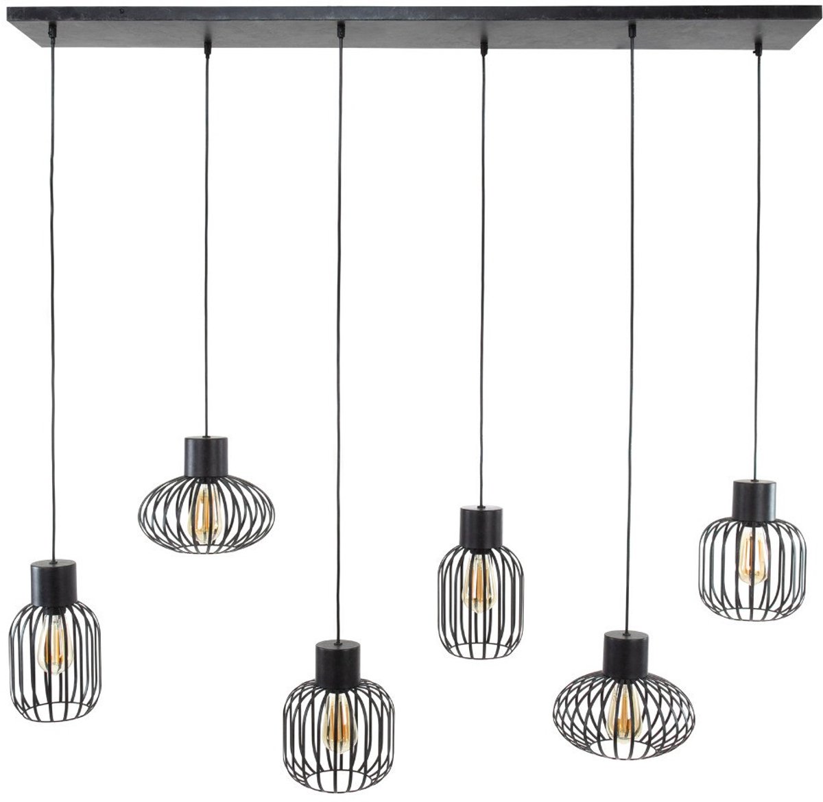 Fraaai - Margate hanglamp 6L 145 cm mix metaal
