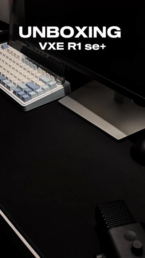 VXE R1 SE+ PAW3395 - Gaming Muis - Draadloos - 18.000 DPI - Wit