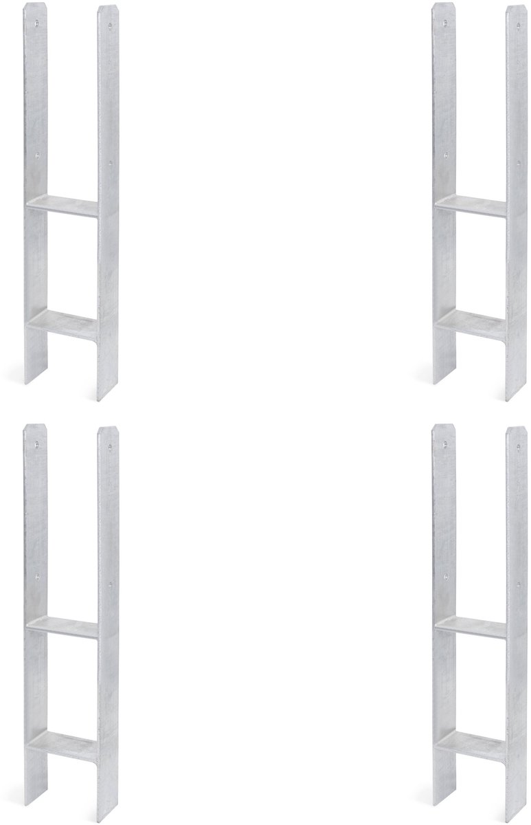Alberts 4 x H-paaldrager, 111x600 mm, materiaaldikte 5 mm, diepte 60 mm, thermisch verzinkt