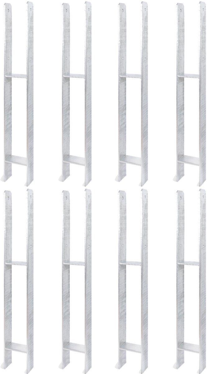Alberts 8 x H-paaldrager, 91x800 mm, materiaaldikte 6 mm, diepte 60 mm, thermisch verzinkt