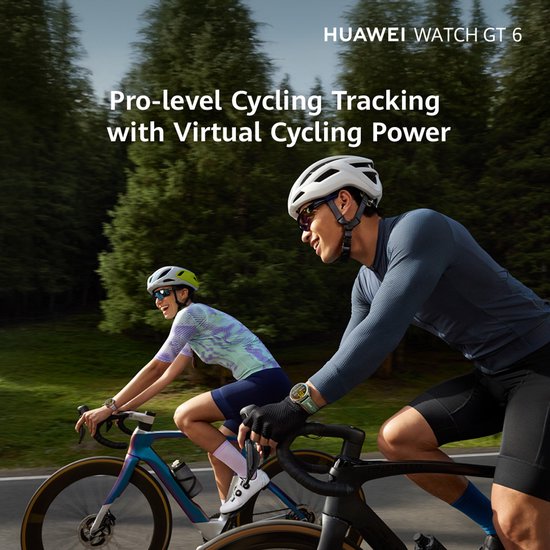Twee fietsers dragen een smartwatch op hun pols.