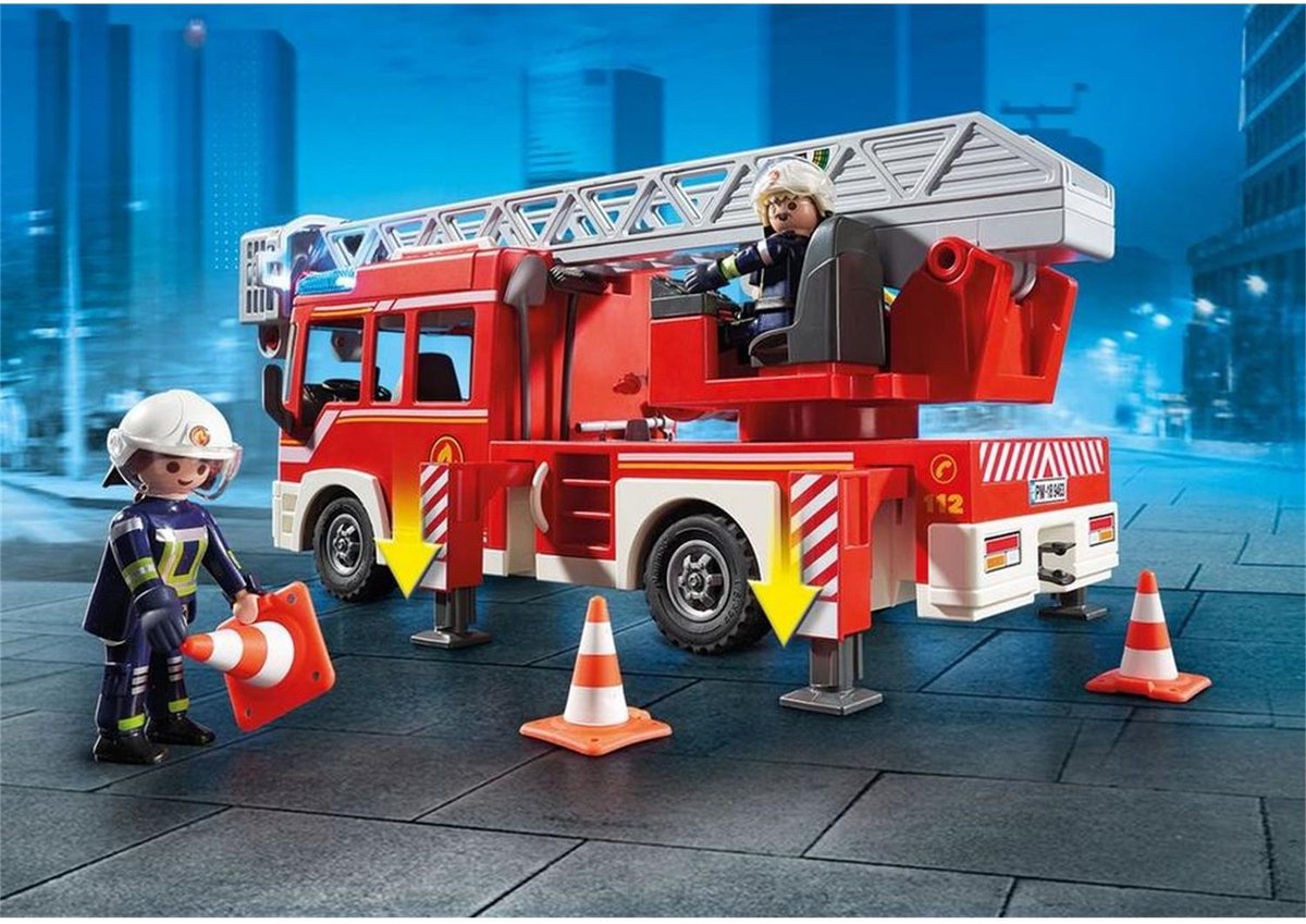 PLAYMOBIL City Action Brandweer ladderwagen - 9463 — afbeelding 6
