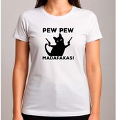 Parche Pew Pew Gato Madafakas Negro Lisa | Cuotas sin interés