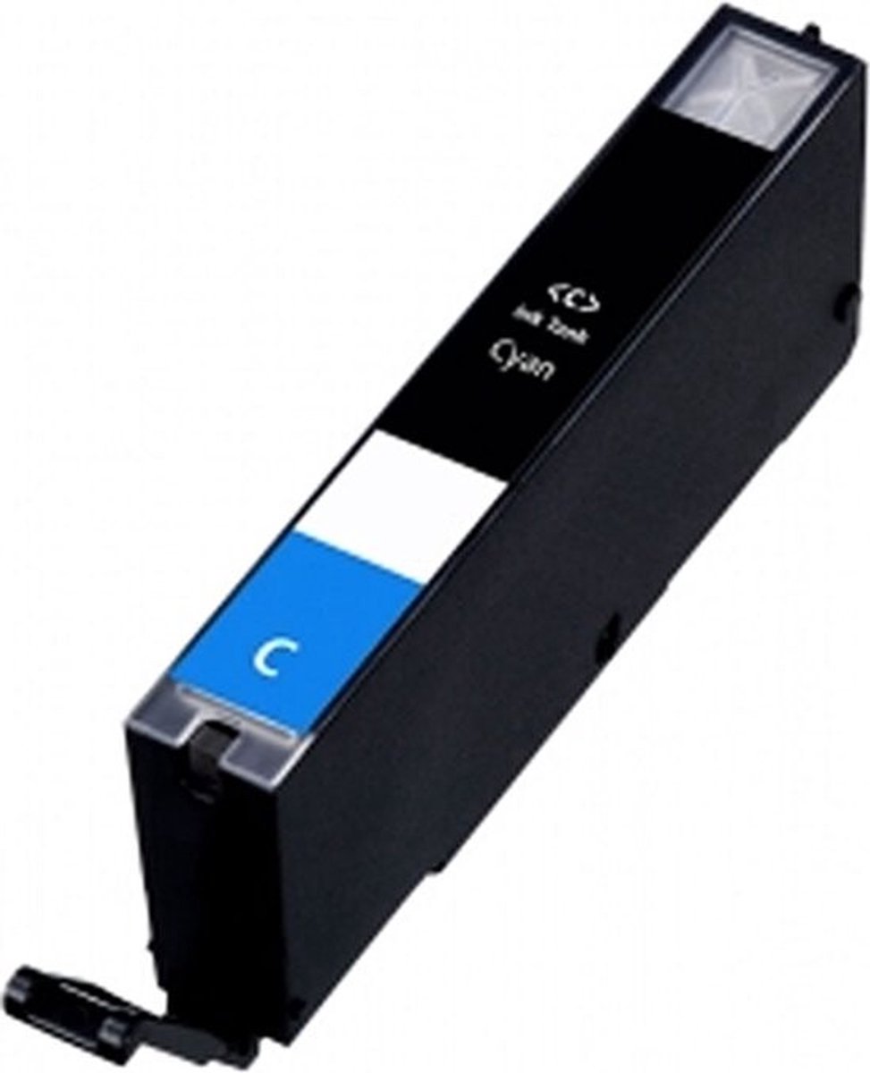 CLI-571 Cyaan - Huismerk inktcartridge compatible met Canon PIXMA MG 7750 / Canon PIXMA MG 7751 / Canon PIXMA MG 7752 / Canon PIXMA MG 7753 / Canon Pixma TS 5050 / Canon Pixma TS 5051 / Canon Pixma TS 5053 / Canon Pixma TS 5055