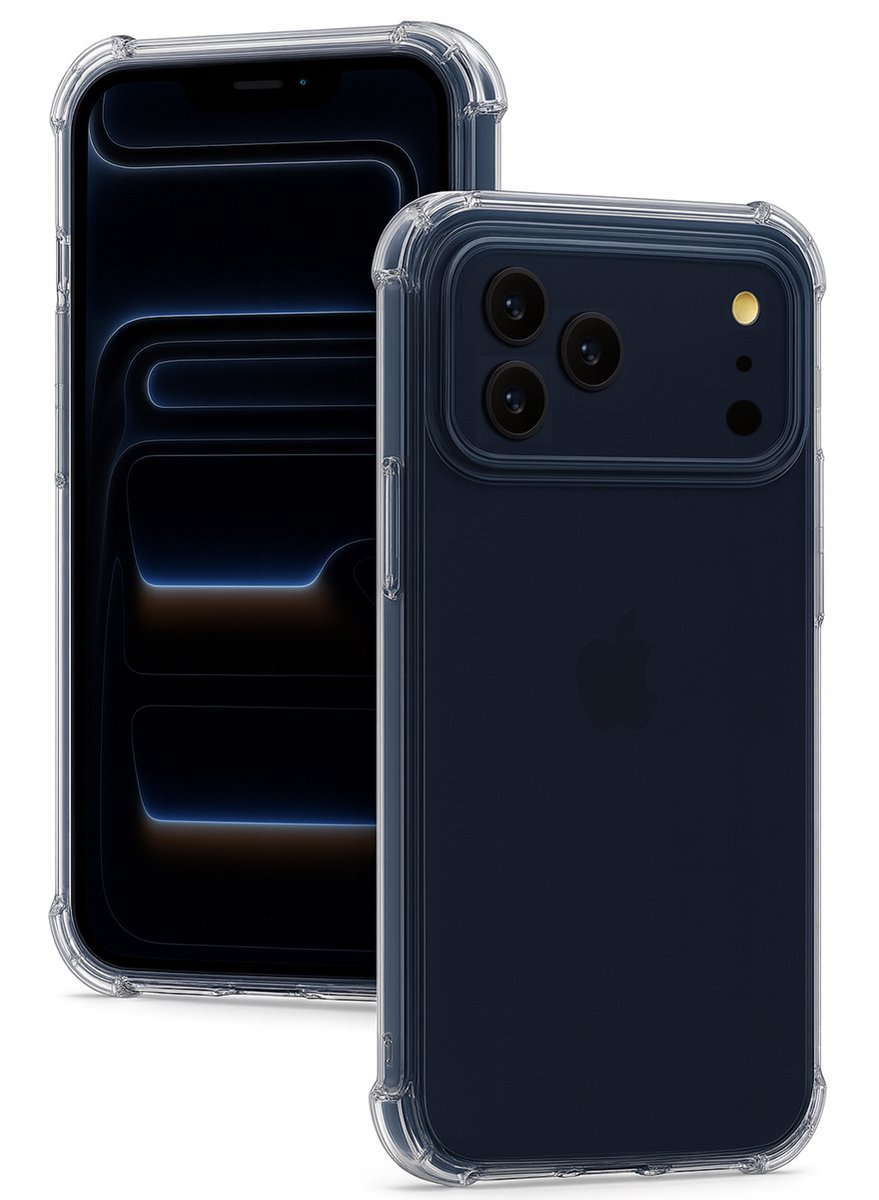 Hoesje geschikt voor iPhone 17 Pro Max - Shockproof Transparant Back Cover Case