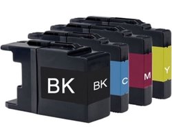 LC-1280 XL Zwart + Alle Kleuren Set - Huismerk inktcartridge compatible met Brother DCP J525W \ DCP J725DW \ DCP J925DW \ DCP J925W \ MFC J430W \ MFC J5910DW \ MFC J625DW \ MFC J6510DW \ MFC J6710DW \ MFC J6910DW \ MFC J825DW