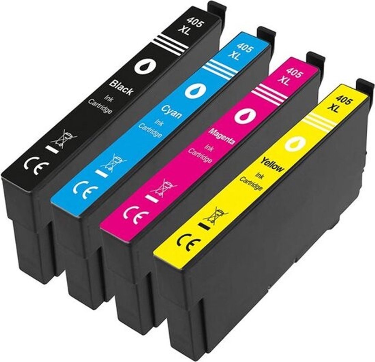 405XL Mutlipack Huismerk Inkt Cartridges | Compatible met Epson 405XL Multipack | Geschikt voor Epson WorkForce EC-C 7000, WF-3820DWF, WF-3825DWF, WF-3830DWTF, WF-4820DWF, WF-4825DWF, WF-4830DTWF, WF-7835DTWF, WF-7840DTWF, WF-7310DTW, WF-7830DTWF