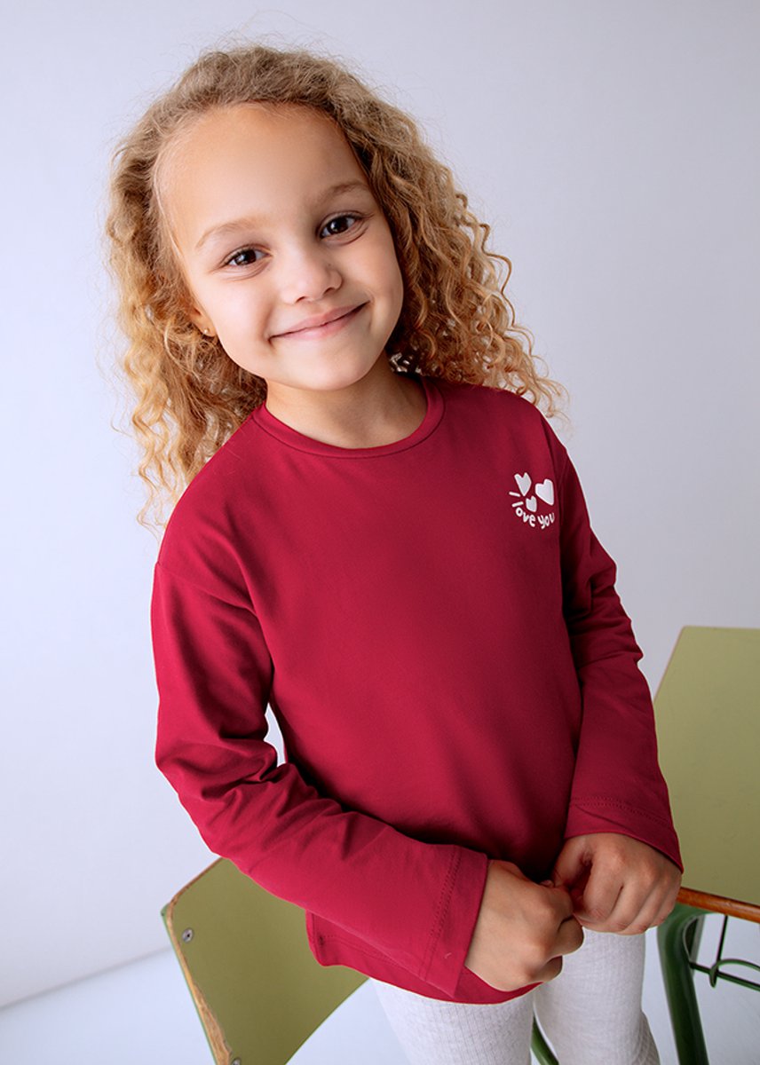 MAYORAL - Meisjes t-shirt - Maat 128 - Meisjes - Rood -