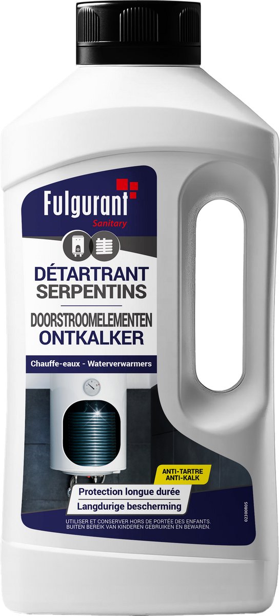 Fulgurant - Doorstroomelementen - Ontkalker voor boilers en gaswandketels - 1L