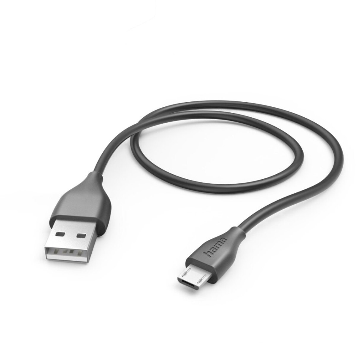 Hama USB-laadkabel - USB-A naar Micro USB - USB naar Micro USB - 1,5 meter - Geschikt voor Smartphone en Tablet - Zwart