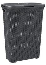 Curver Style Wasmand met Deksel - 40L - Antraciet