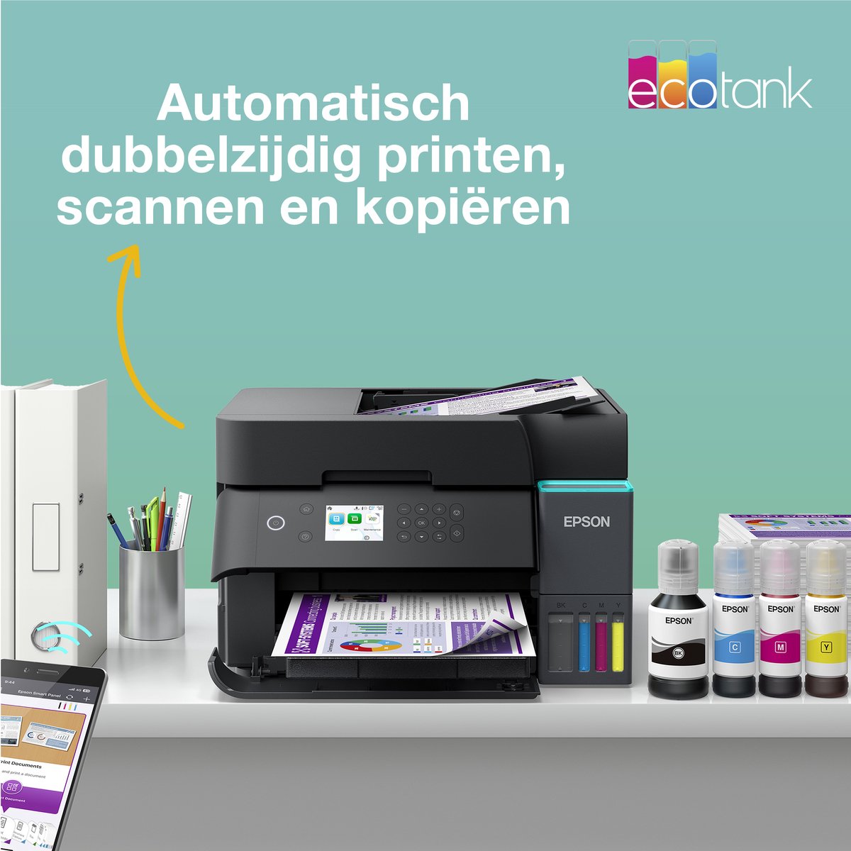Epson EcoTank ET-3950 - All-in-One Inkttank Printer - Zwart — afbeelding 7