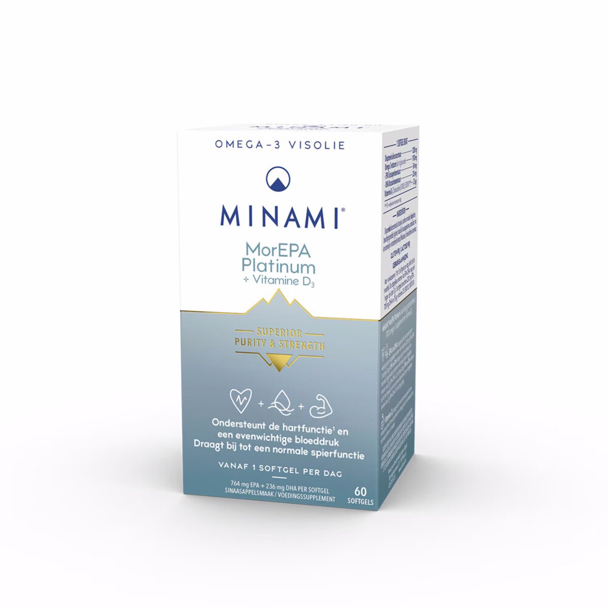 Minami - MorEPA Platinum + Vitamine D3 - 2 x 60 softgels - Voordeelverpakking