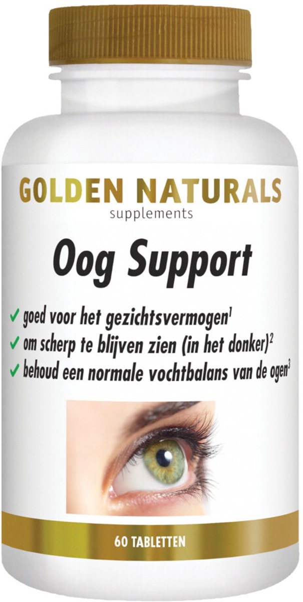 Golden Naturals - Oog Support - 2 x 60 vegacapsules - Voordeelverpakking