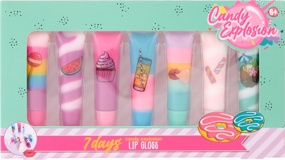 Candy Explosion - Lipgloss Swirl, 7 st.